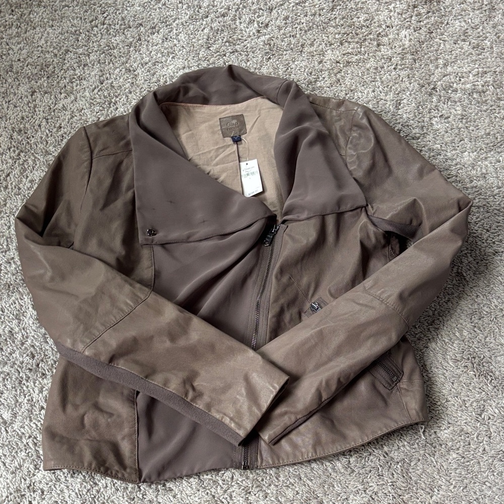 GAP Women's Chocolate Leather Jacket